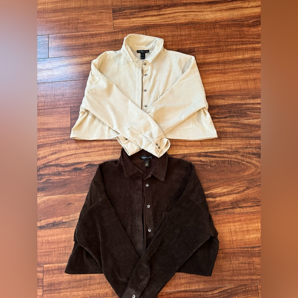 Bundle of jackets, brown & tan, size M
